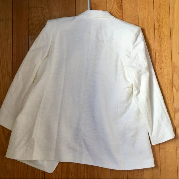 Express White Tweed XL Women's Blazer With Fancy Stylish Buttons - Picture 6 of 6